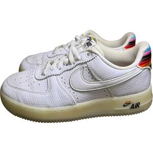 Nike Air Force 1 AF1 Low BeTrue Pride White Rainbow CV0258-100 Mens Size 7